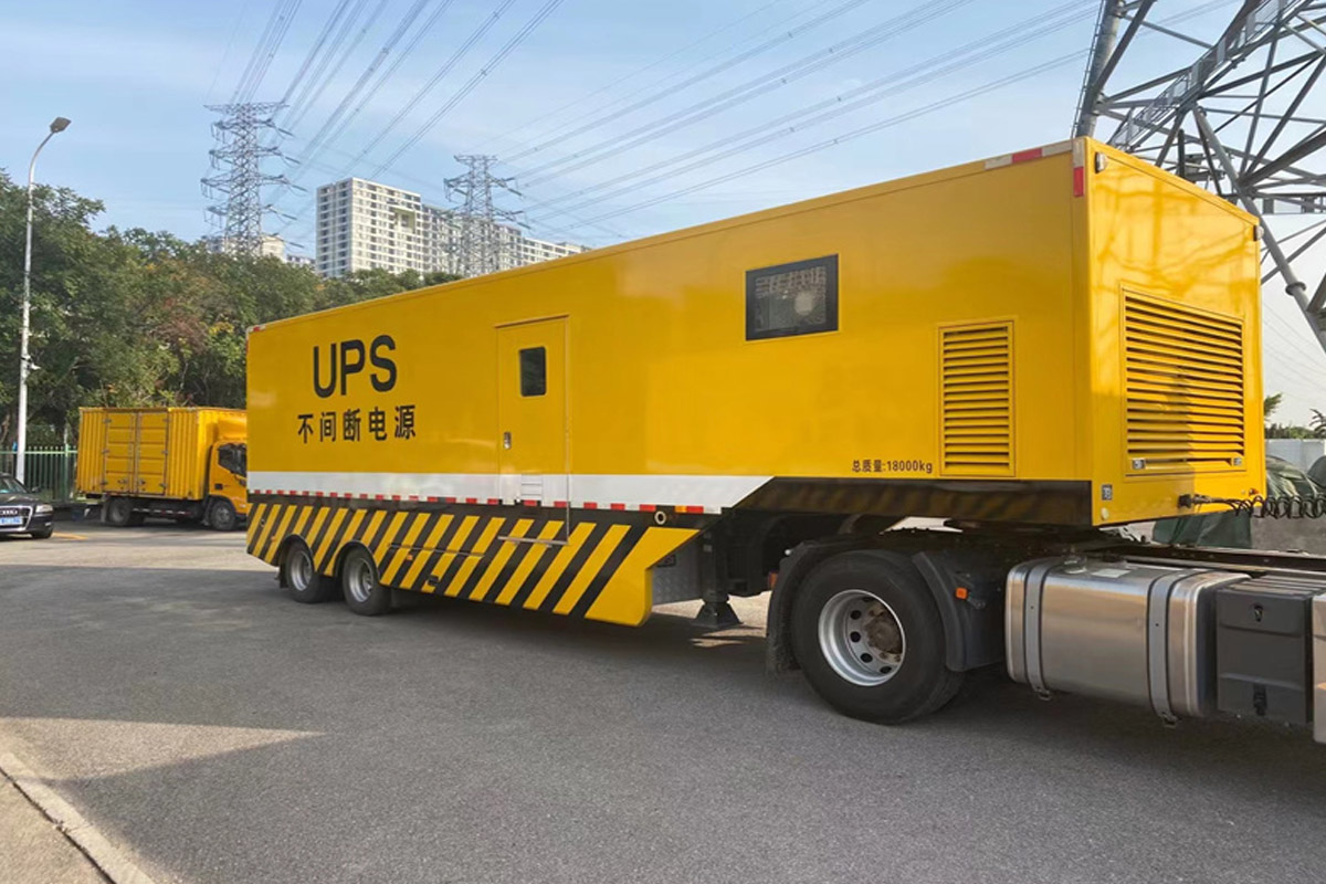 宁武发电机租赁施工现场